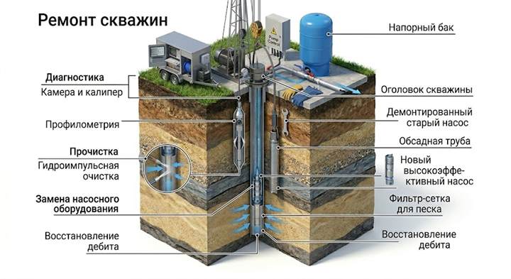 Ремонт скважин в Чебоксарах
